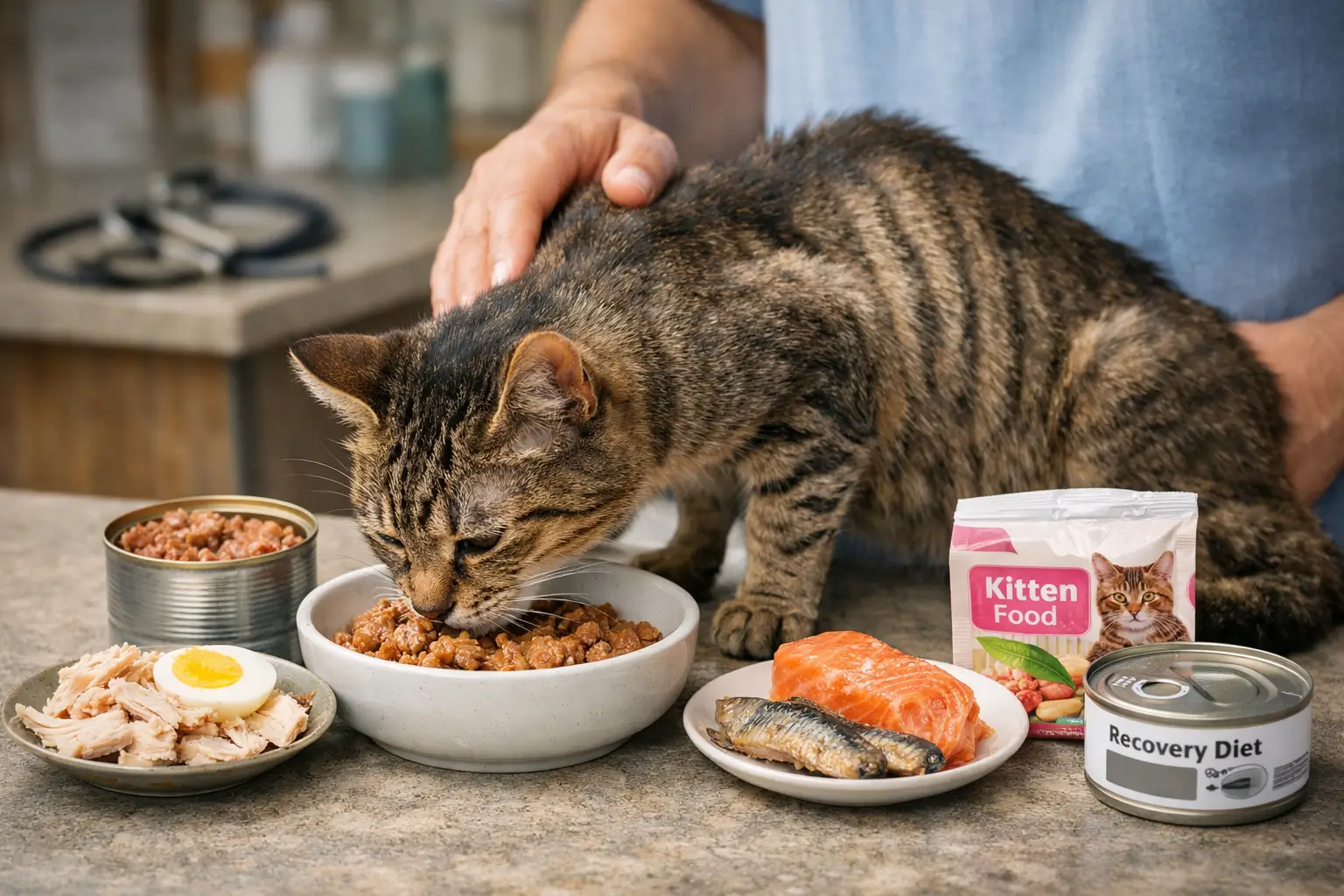 cat weight gain diet