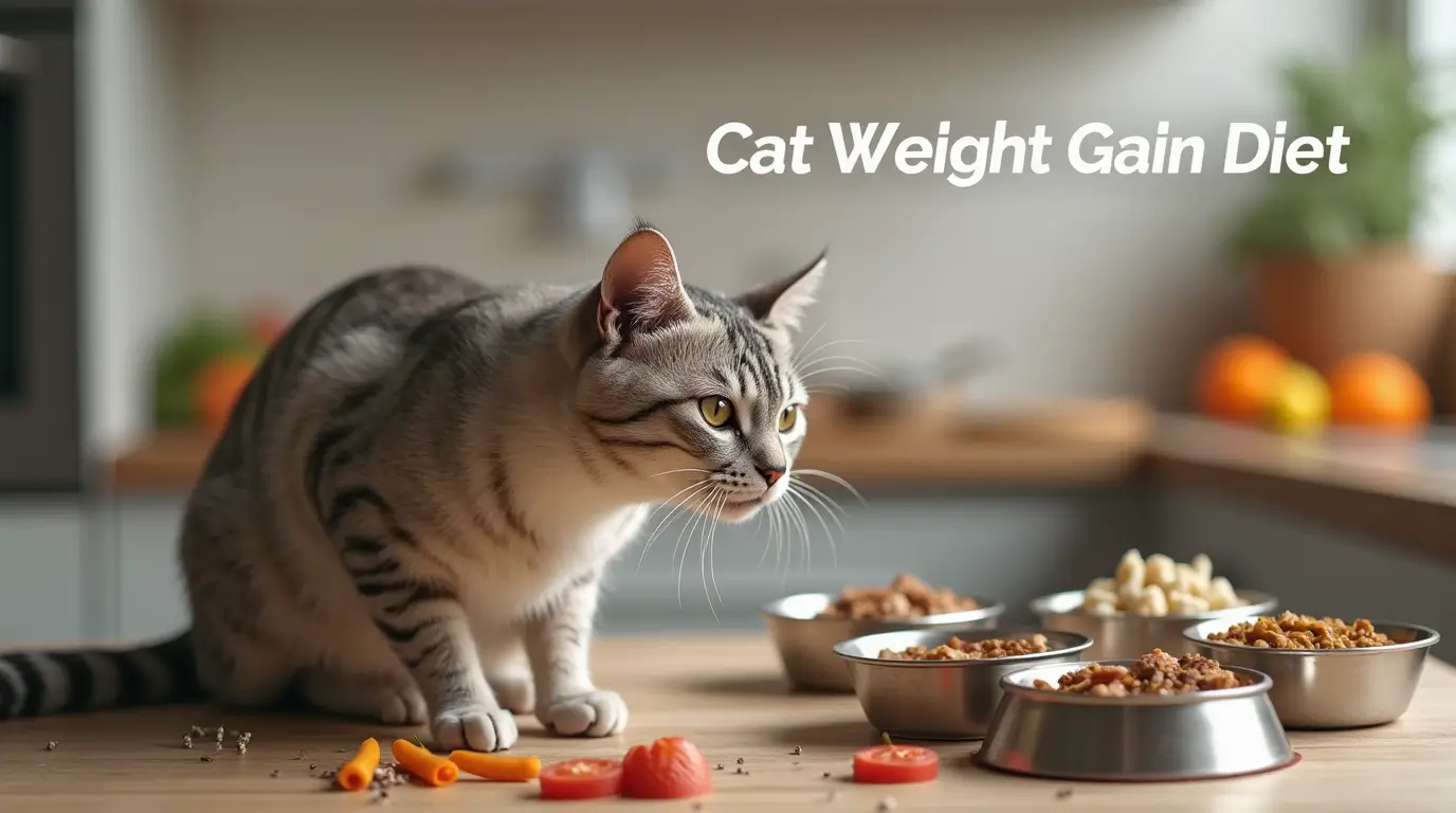 cat weight gain diet