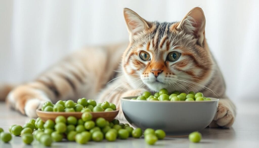 can cats eat peas