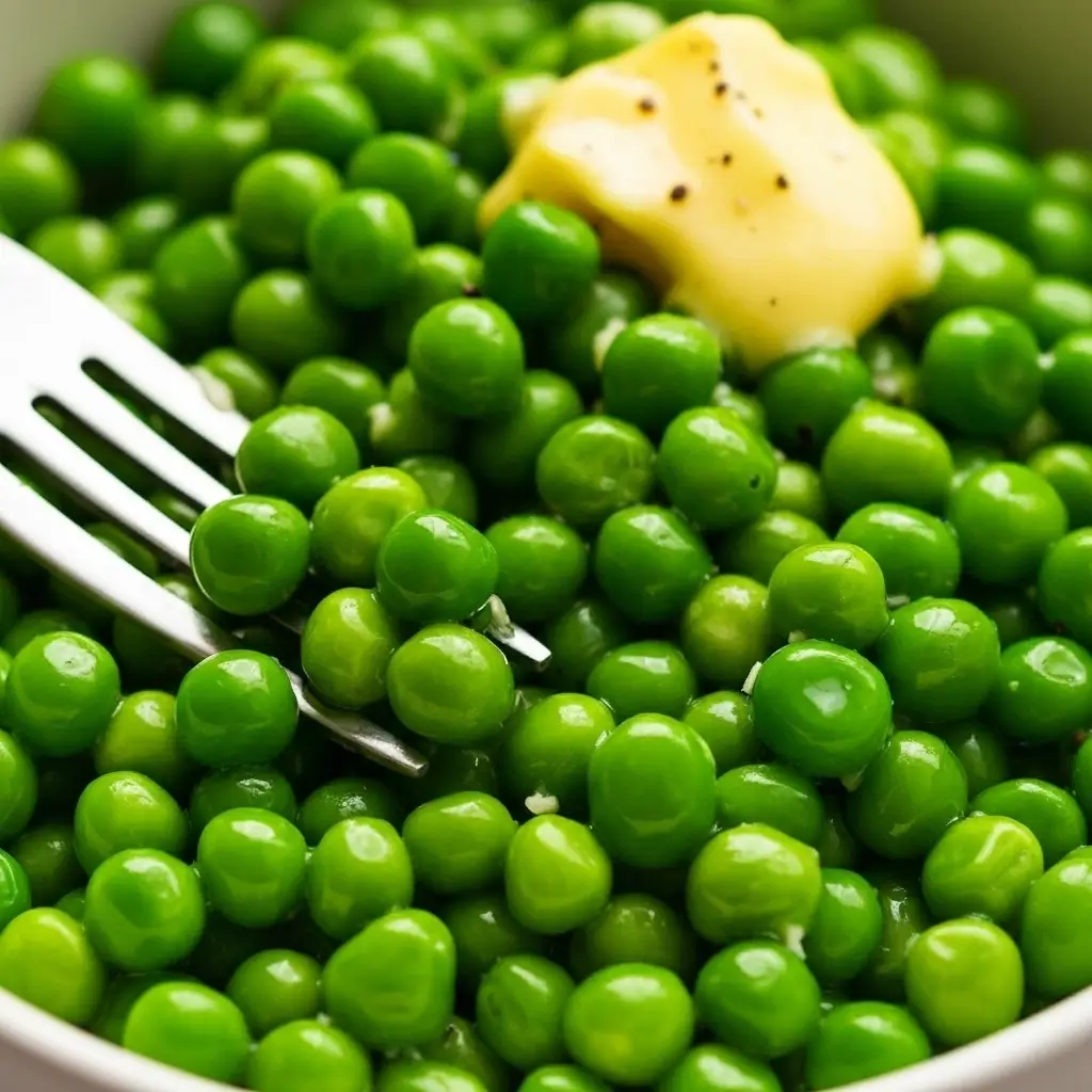 Steamed peas prepared plainly as a safe way for cats to eat peas
