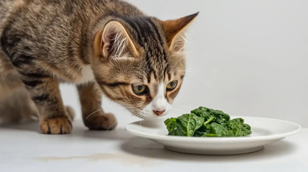can cats eat spinach